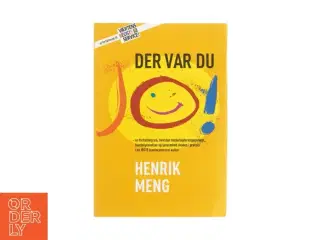 Der var du af Henrik Meng (Bog)