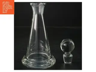 Glas karaffel med prop (str. 22x10 cm)