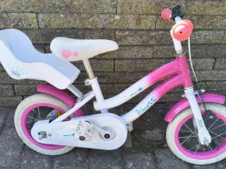 PRINCESS PIGE CYKEL, STR. 2-4 ÅR, I FIN STAND