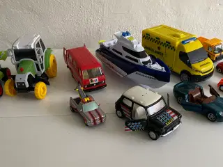 Samling af legetøjsbiler