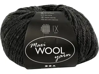 Superwash Uldgarn Mørk Grå Melange 100g - 125m