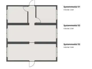 Ref: Byggeplads, kontor eller lager moduler