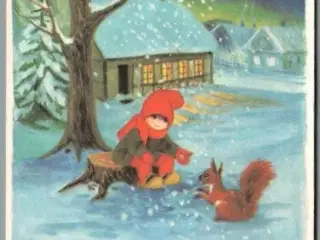 Illa - Glædelig Jul - Printed in Denmark 151 d00 373 - Postkort - Brugt