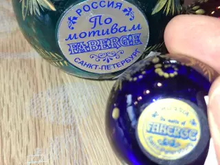 Faberge æg i glas