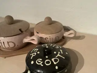 Retro sildeskåle, keramik fra E & J Andersen