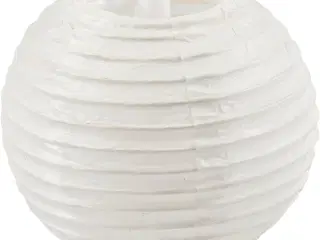 Papirlampe, Rund, diam. 7,5 cm, hvid, 10stk./ 1 pk.