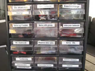 Div. RC. fitteng mv. til modelfly