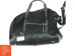 Sort skuldertaske fra Veggo (str. 40 cm)