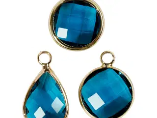 Turkis Smykkevedhæng 15-20 mm - 1 pk