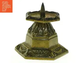 Bronze lysestage fra Cawa (str. 6 x 6 cm)