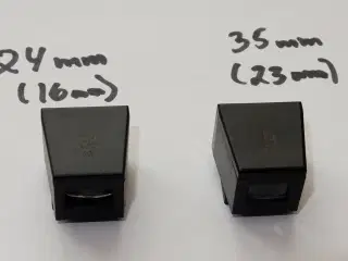 Viewfinder til hotshoe  24 mm og 35 mm.