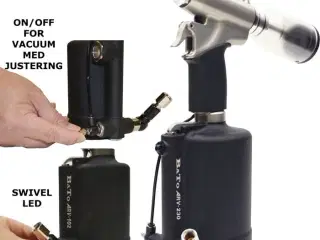 BATO Heavy-Duty Luftnitteapparat 4,0-6,4mm. Med vacuum system.