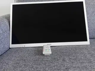 Faldskærms tv 24" Hvid