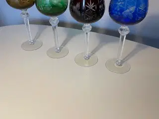 4 styk Krystalglas fra Rømer