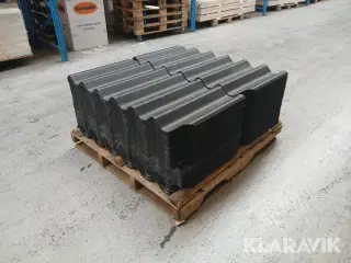 Tagplader B7 bølgeplade sort Swisspearl/Cembrit B7 Enkelte skadet