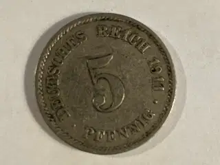 5 Pfennig Germany 1911