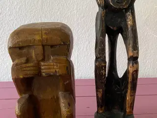 Træ figurer 2 stk