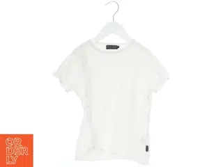 Kortærmet T-shirt med blonde detalje fra Little Sister (str. 128)