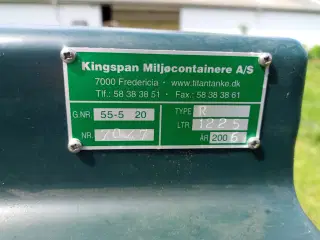 Olietank 1225L.
