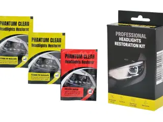 Rengøringsmiddel til lygter på 10 minutter.