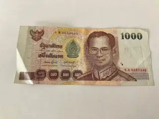 1000 Bath Thailand - Bemærk kuglepen