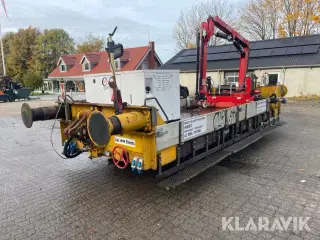 Togvogn med kran og generator