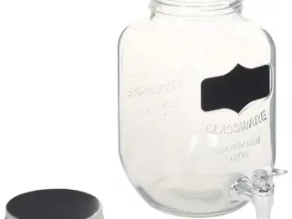 Drikkevaredispensersæt 2 stk. med stativ 2 x 4 l glas