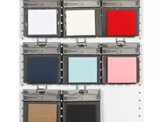 Bordkort, str. 9x4 cm, 220 g, ass. farver, 8x10pk./ 1 pk.
