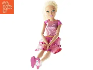 Stor dukke med pink kjole fra Barbie (str. 73x15 cm)