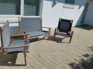Havesofa + 2 stole