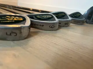 Brugte men pæne Dunlop golf-jern og køller