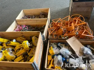 Lot - wire, faldsikring og øvrigt 5 paller