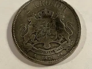 2 Kroner 1876 Sweden