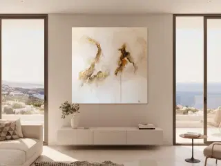 Akryl maleri 100 x 100 cm 