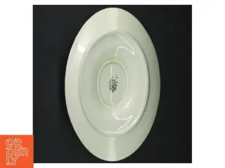 Porcelænsfad med sovseskål og underfad fra B&G (str. 24,5 x. 15,5 cm)