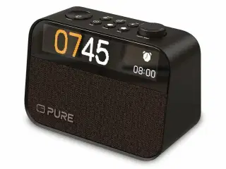 Vækkeur med radio Pure Moment - sort