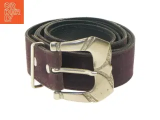 Læderbælte med spænde (str. 100 cm)
