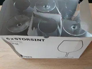 6 Storsint Rødvinsglas 67 cl, nye