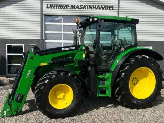 John Deere 6115R Med frontlæsser og krybegear