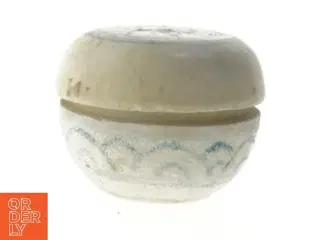 Lille porcelæn opbevaringskrukke (str. Ø 5 cm)