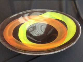 Designer glas skål