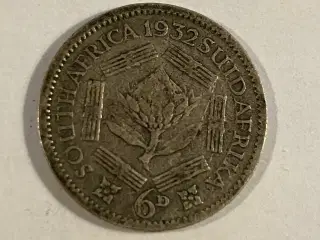 6 Pence South Africa 1932