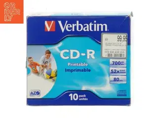 Verbatim CD-R 10 stk fra Verbatim (str. 13x15 cm)