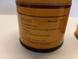 Sjældne Tobaksdåser 2 stk "Sample 43/9"
