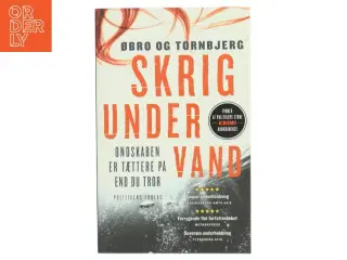 Skrig under vand af Jeanette Øbro Gerlow (Bog)