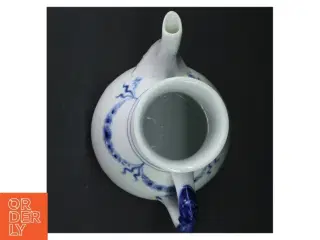 Blå og hvid tekande, kakao kande fra B&G (str. H. 25 cm)