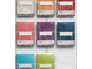 Pergamentpapir, A4, ark 210x297 mm, 100 g, ass. farver, 8x10pk./ 1 pk.