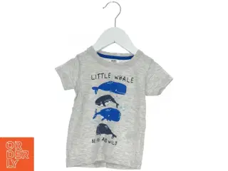 T-shirt med hval-motiv (str. 80)