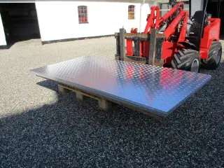 Dørkplade, alu, 4/2 mm.