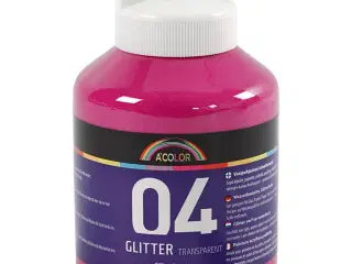 Akrylmaling Glitter, pink, 500ml/ 1 fl.